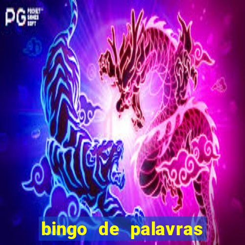 bingo de palavras cha de bebe